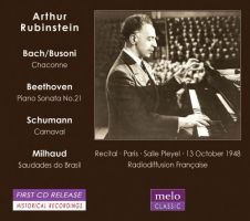 Arthur Rubinstein, klaver. Live Paris 1948